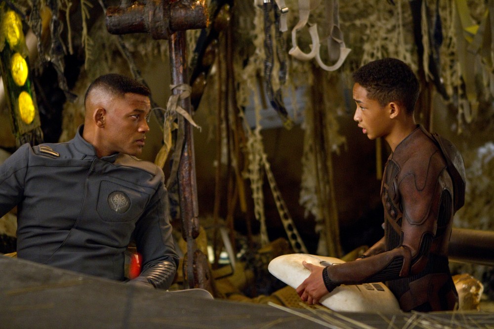 Will Smith, left, and Jaden Smith star in Columbia Pictures' "After Earth."