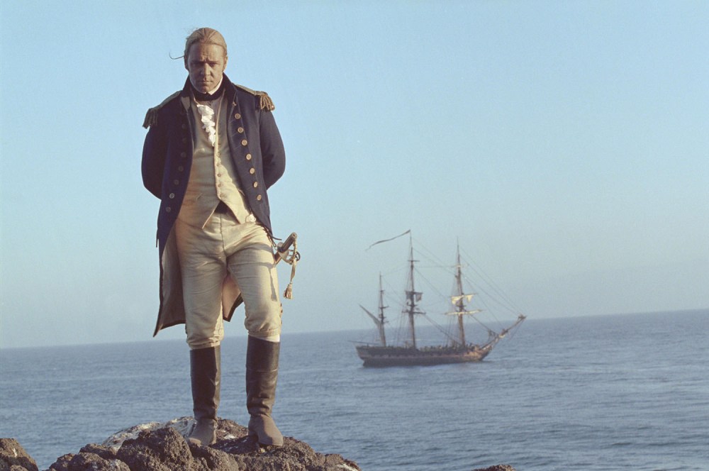 Russell Crowe as he appears in MASTER AND COMMANDER: THE FAR SIDE OF THE WORLD, 2003.